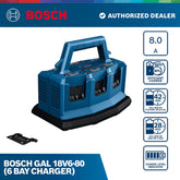 Bosch GAL 18V6-80 (6 bay charger)